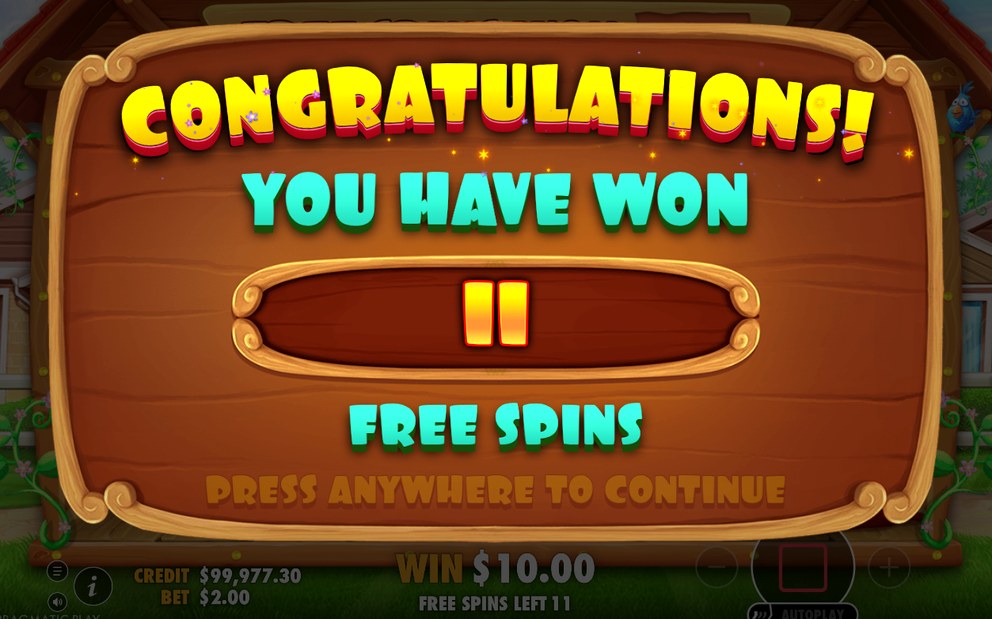 Free Spins en cours avec Sticky Wild
